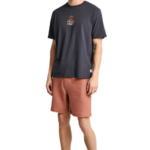 Funky Buddha ανδρική λινή chino βερμούδα FBM013-009-03