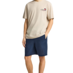 Funky Buddha ανδρική λινή chino βερμούδα FBM013-009-03