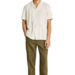 Funky Buddha ανδρικό comfort fit λινό chino παντελόνι FBM013-011-02