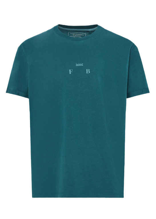 Funky Buddha ανδρικό relaxed fit t-shirt με τύπωμα FBM013-019-04