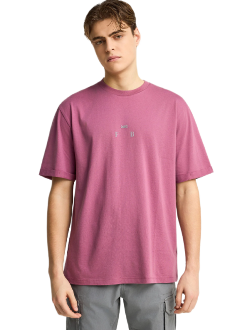 Funky Buddha ανδρικό relaxed fit t-shirt με τύπωμα FBM013-019-04