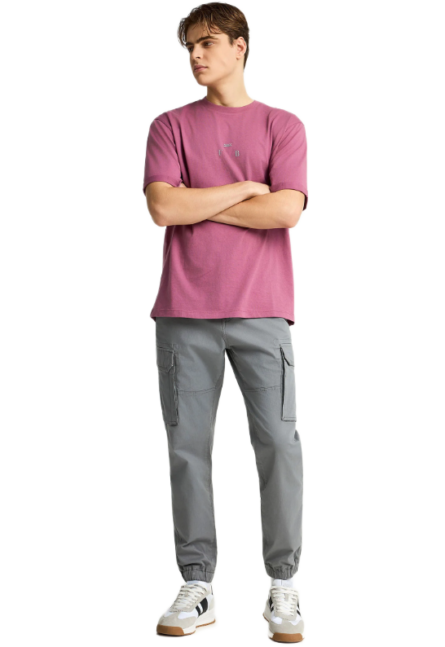 Funky Buddha ανδρικό cargo παντελόνι με cuffed τελείωμα FBM013-030-02