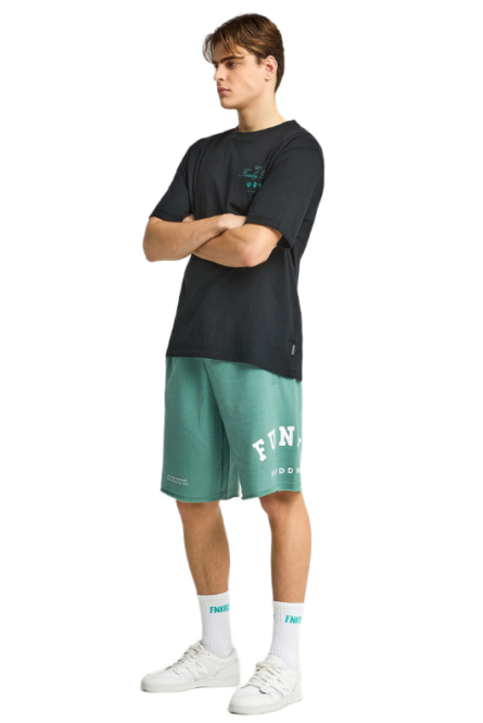 Funky Buddha ανδρική βερμούδα αθλητική με τυπωμένο logo FBM013-051-03