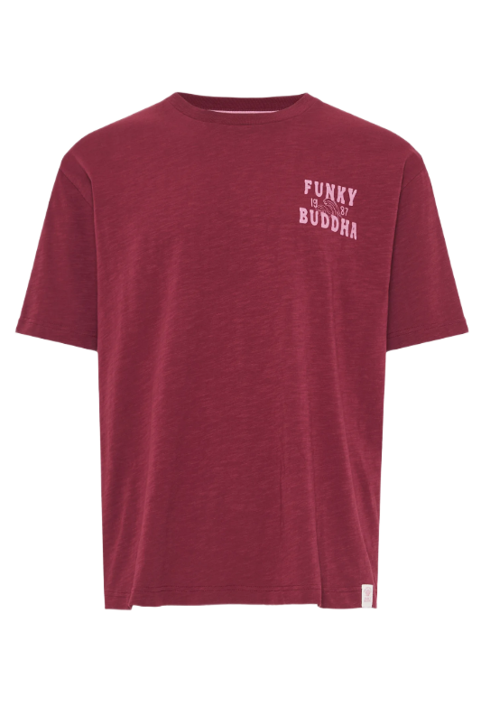 Funky Buddha ανδρικό t-shirt με τύπωμα FBM013-062-04