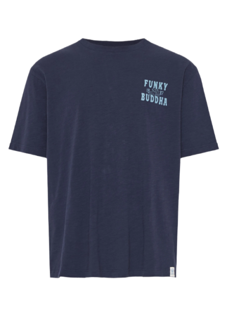 Funky Buddha ανδρικό t-shirt με τύπωμα FBM013-062-04