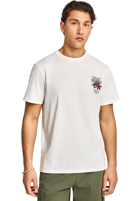 Funky Buddha ανδρικό t-shirt με τύπωμα FBM013-075-04 Funky Buddha ανδρικό t-shirt με τύπωμα FBM013-075-04