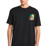 Funky Buddha ανδρικό t-shirt relaxed fit με τύπωμα FBM013-079-04