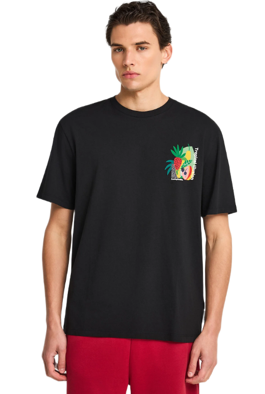 Funky Buddha ανδρικό t-shirt relaxed fit με τύπωμα FBM013-079-04