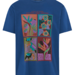 Funky Buddha ανδρικό t-shirt relaxed fit με τύπωμα FBM013-080-04