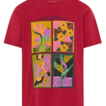 Funky Buddha ανδρικό t-shirt relaxed fit με τύπωμα FBM013-080-04