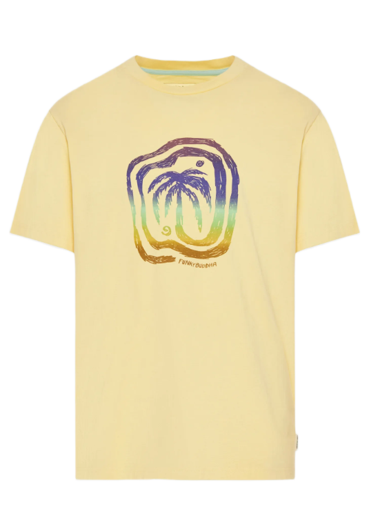 Funky Buddha ανδρικό t-shirt με τύπωμα FBM013-094-04