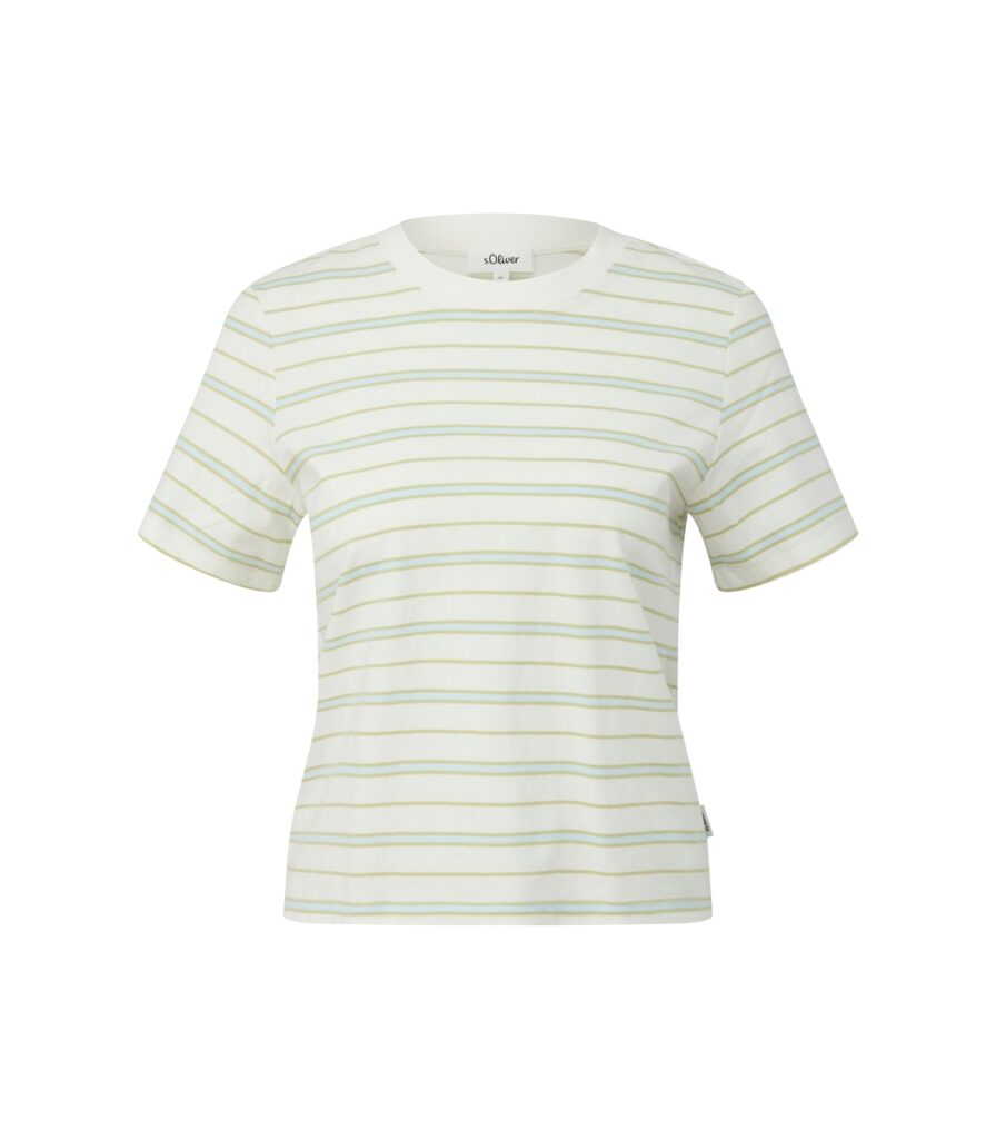 S'Oliver γυναικείο crop ριγέ t-shirt 2177037