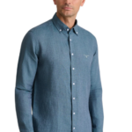 Navy&Green ανδρικό λινό πουκάμισο Comfort Fit 24NG.SF021/1B