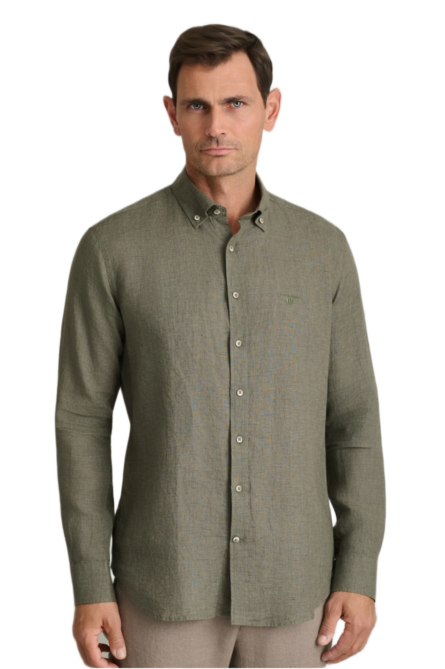 Navy&Green ανδρικό λινό πουκάμισο Comfort Fit 24NG.SF021/1B