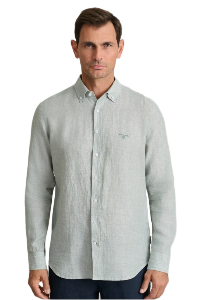 Navy&Green ανδρικό λινό πουκάμισο Comfort Fit 24NG.SF020/1B