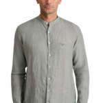 Navy&Green ανδρικό λινό πουκάμισο μάο Comfort Fit 24NG.SF020/MAO
