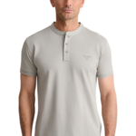 Navy&Green ανδρική κοντομάνικη μαό μπλούζα 24TS.005/YL/PB