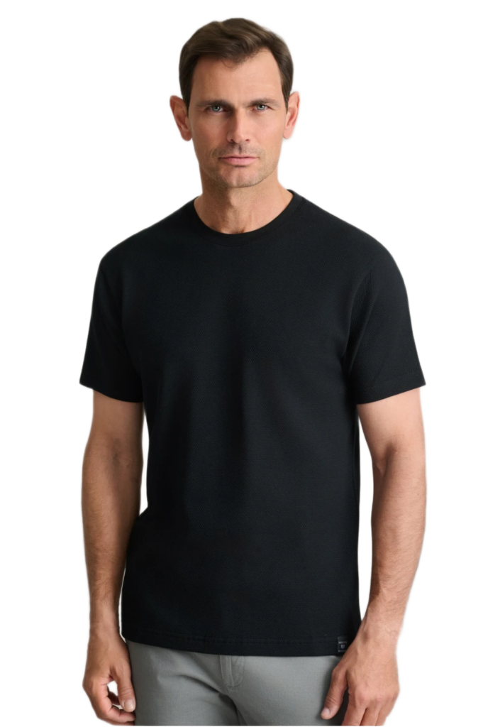 Navy&Green ανδρικό t-shirt jacquard 24EY.022/R.1