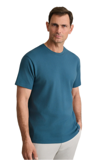Navy&Green ανδρικό t-shirt jacquard 24EY.022/R.1