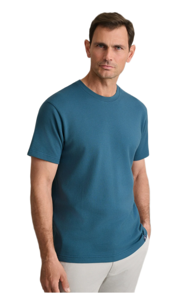 Navy&Green ανδρικό t-shirt jacquard 24EY.022/R.1