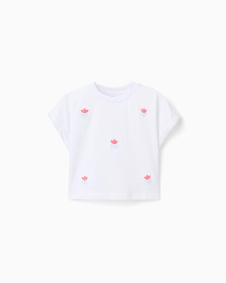 Zippy παιδικό t-shirt για κορίτσι με λουλούδια ZKGAP0303_26029