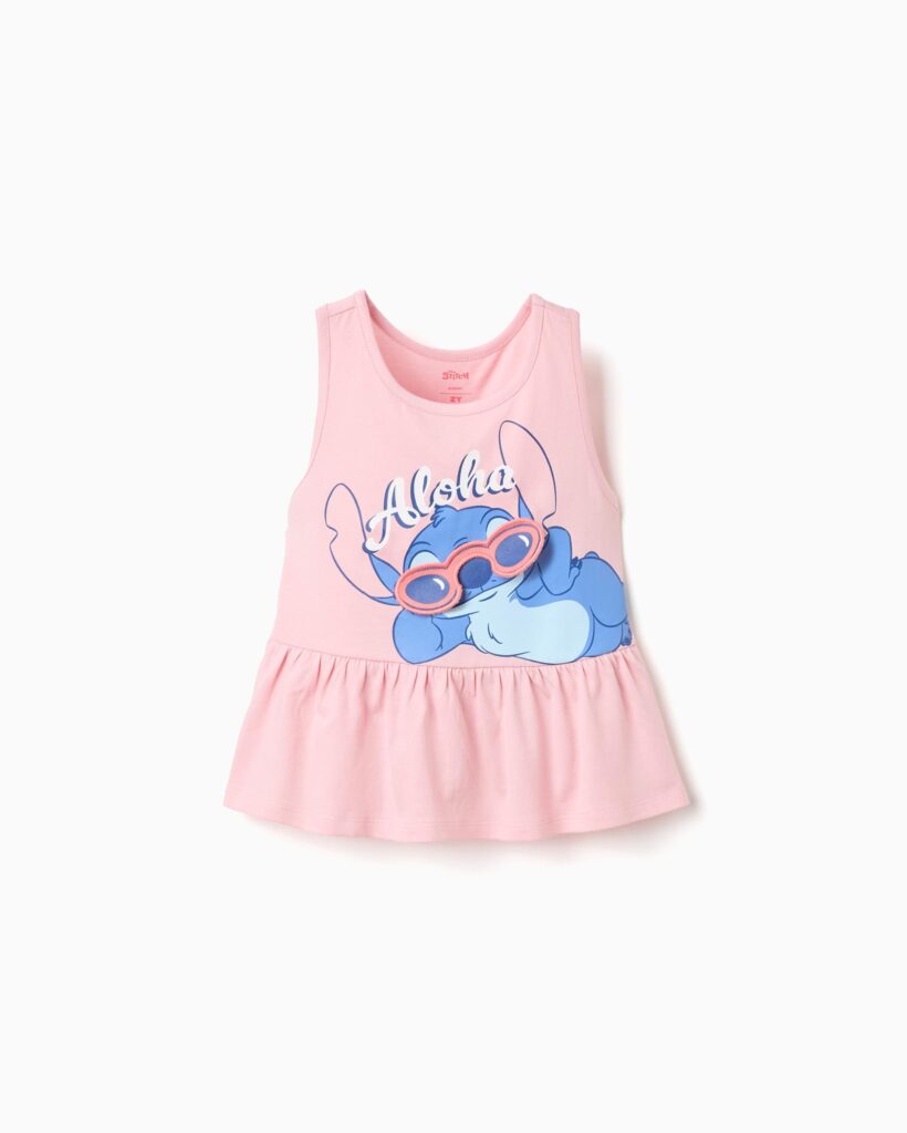 Zippy παιδική μπλούζα για κορίτσι με τύπωμα Stitch ZKGAP0303_26030