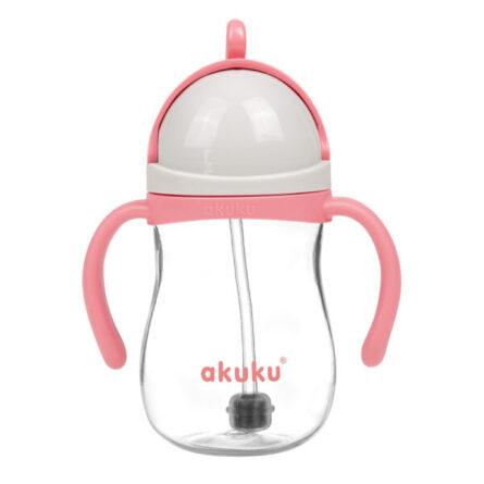 Akuku Ποτηράκι με Καλαμάκι και Βαρίδι (Pink) A0676