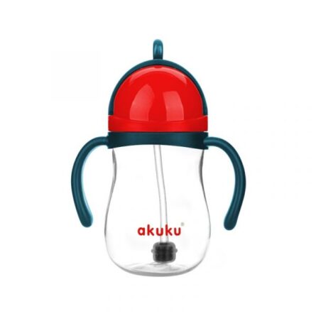 Akuku Ποτηράκι με Καλαμάκι και Βαρίδι (Blue/Red) A0164