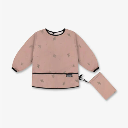 Minene Αδιάβροχη Σαλιάρα Με Μανίκια Antique Pink 13312001830OS