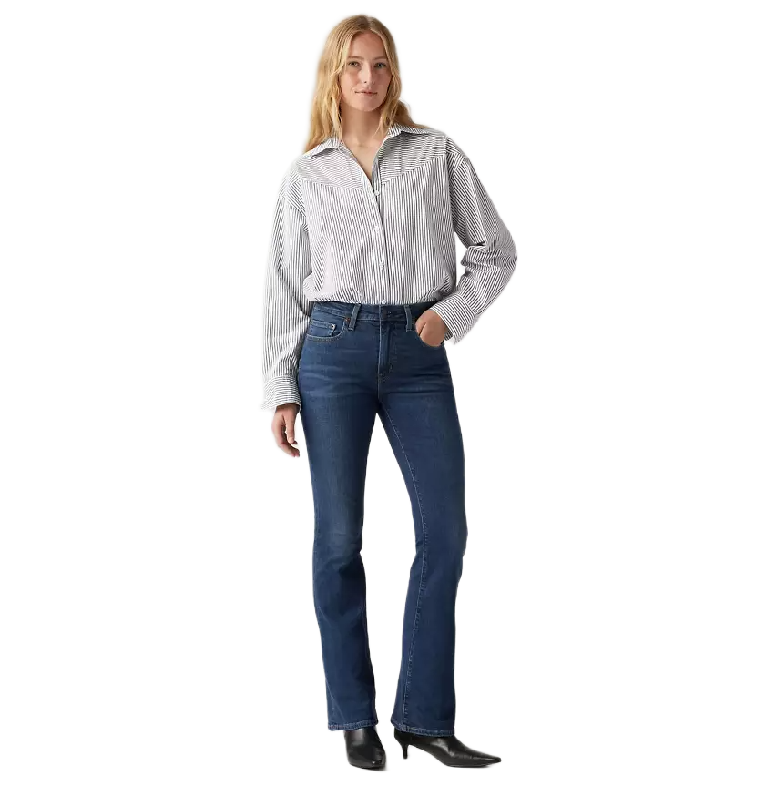 Levi's γυναικείο ψηλόμεσο bootcut παντελόνι τζιν 187590115