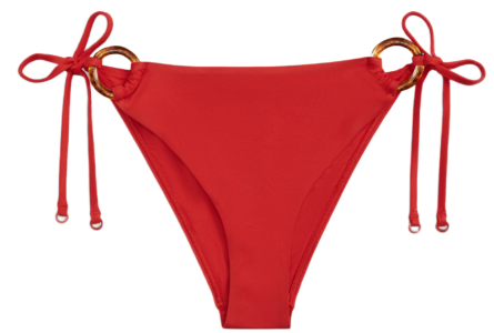 Tommy Hilfiger Tortoiseshell Ring Side Tie Bikini Bottoms γυναικείο μπικίνι σλιπ UW0UW06389