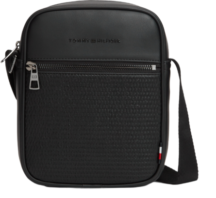 Tommy Hilfiger Woven Panel Crossbody Reporter Bag ανδρικό τσαντάκι AM0AM14095