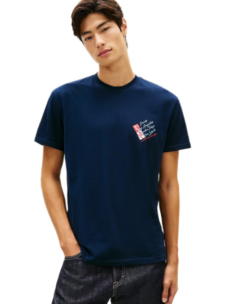 Tommy Hilfiger Signature Back Logo Jersey ανδρικό t-shirt DM0DM22533