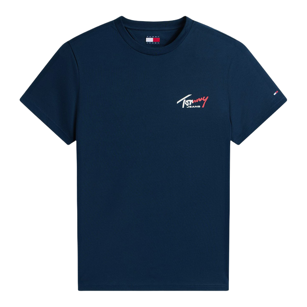 Tommy Hilfiger Signature Logo Slim Jersey ανδρικό t-shirt DM0DM22538