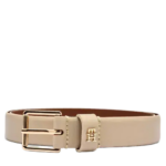Tommy Hilfiger TH Monogram Shiny Leather Belt γυναικεία ζώνη AW0AW17756