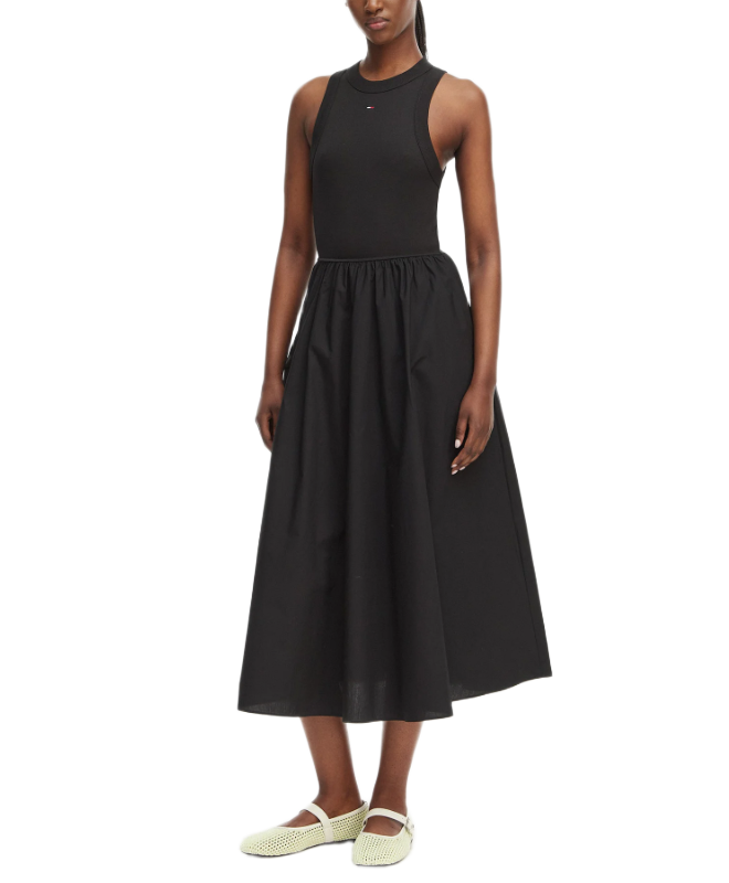 Tommy Hilfiger Slim Sleeveless Poplin Maxi Dress γυναικείο αμάνικο φόρεμα DW0DW22593