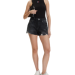 Tommy Hilfiger Distressed Raw Hem Denim Shorts γυναικείο τζιν σορτς DW0DW22687