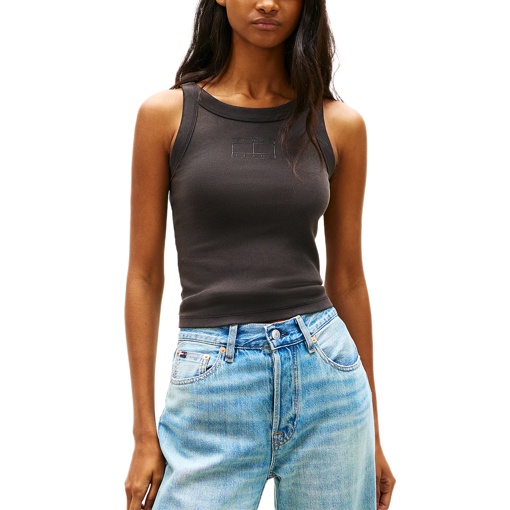 Tommy Hilfiger Tjw Slim Tonal Flag Tank γυναικείο αμάνικο τοπ DW0DW22736