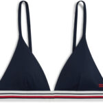 Tommy Hilfiger Global Stripe Triangle Bikini Top γυναικείο μπικίνι τοπ UW0UW06350