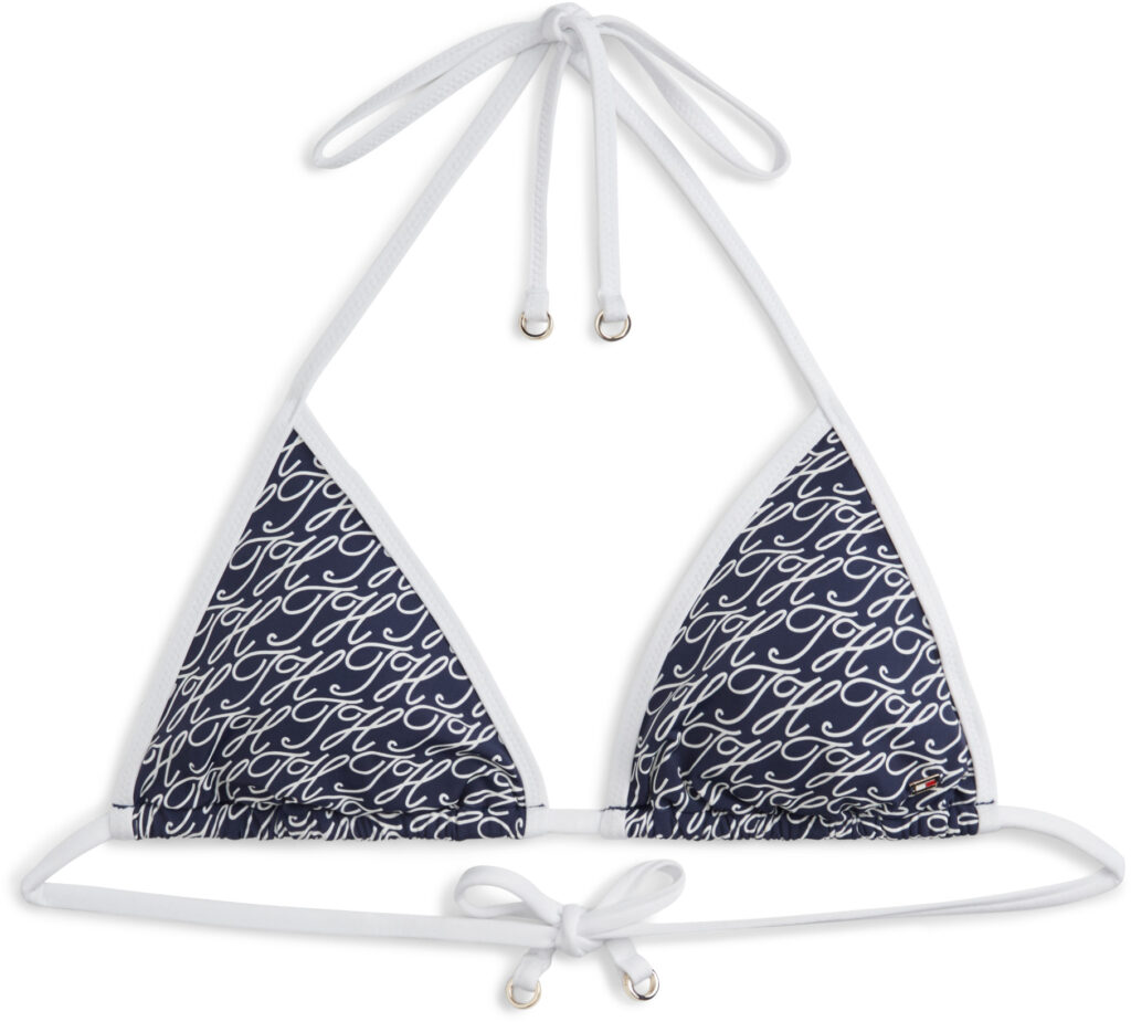 Tommy Hilfiger Essential Print Halterneck Triangle Bikini Top γυναικείο μπικίνι τοπ UW0UW06444