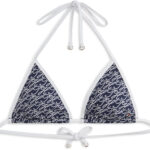 Tommy Hilfiger Essential Print Halterneck Triangle Bikini Top γυναικείο μπικίνι τοπ UW0UW06444