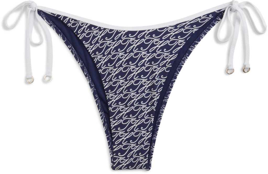 Tommy Hilfiger Essential Print Side Tie Bikini Bottoms γυναικείο μπικίνι σλιπ UW0UW06449