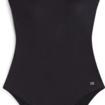 Tommy Hilfiger Tortoiseshell Ring Scoop Back Swimsuit γυναικείο ολόσωμο μαγιό UW0UW06480