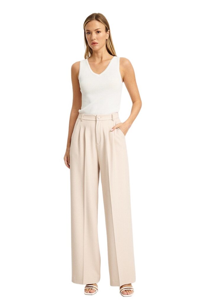 Mind Matter Lalla Trousers γυναικείο παντελόνι με διπλή πιέτα MML26-01-03-009