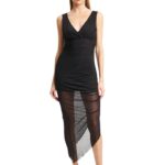 Mind Matter Erine Dress γυναικείο φόρεμα με στρας και σούρες MML26-01-07-076