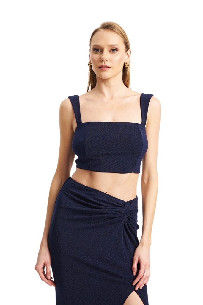 Mind Matter Pelik Top γυναικείο cropped τοπ με τιράντες MML26-01-01-031