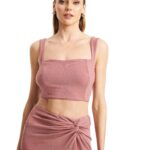 Mind Matter Pelik Top γυναικείο cropped τοπ με τιράντες MML26-01-01-031