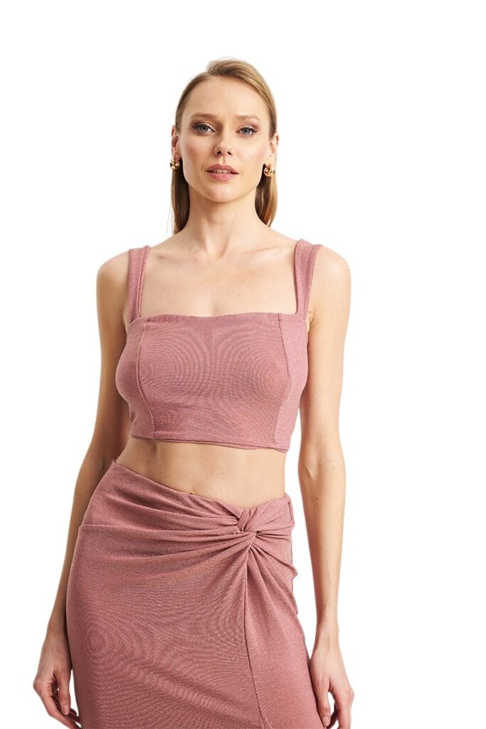Mind Matter Pelik Top γυναικείο cropped τοπ με τιράντες MML26-01-01-031