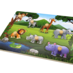 Remoundo Puzzle Σφηνώματα Άγρια Ζώα 7τμχ Ξ.080.881