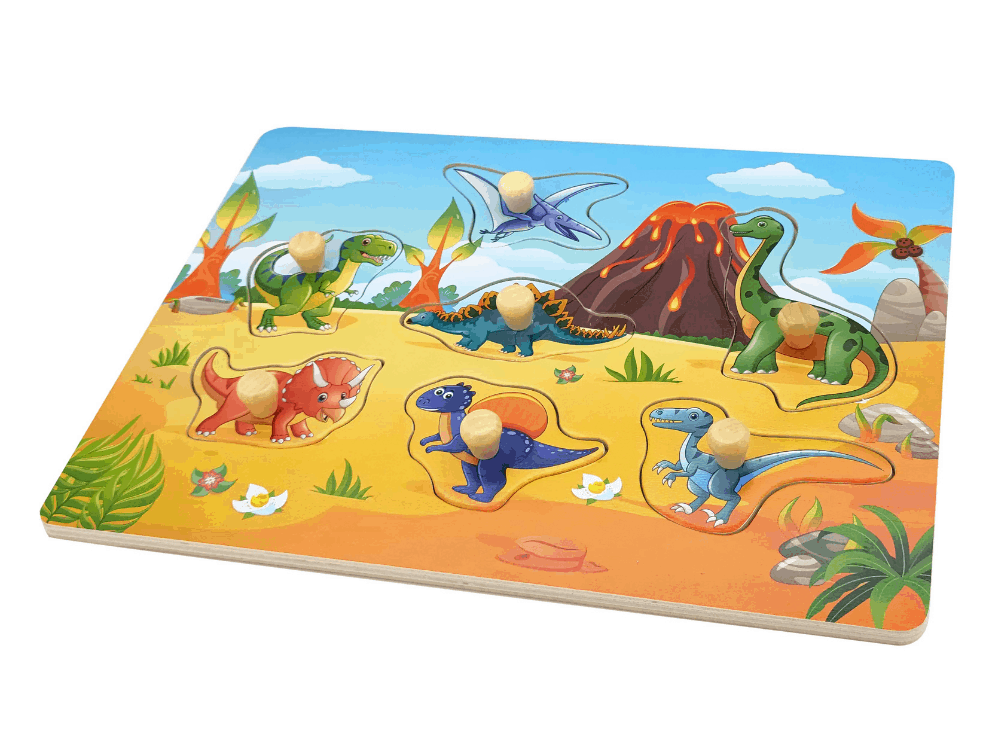 Remoundo Puzzle Σφηνώματα Δεινόσαυροι 7τμχ Ξ.080.882